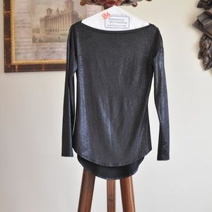 Black metallic long sleeve